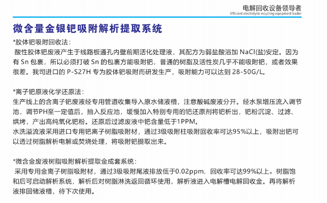 微含量、金銀鈀吸附解析提取系統(tǒng)①